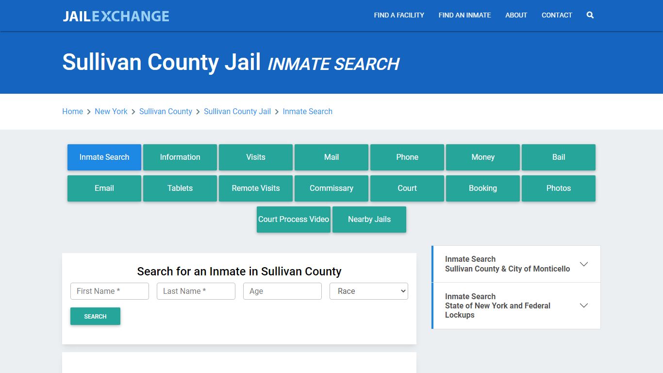 Sullivan County Jail, NY Inmate Search: Roster & Mugshots