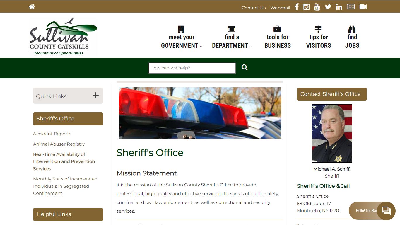 Sheriff's Office | Sullivan County NY