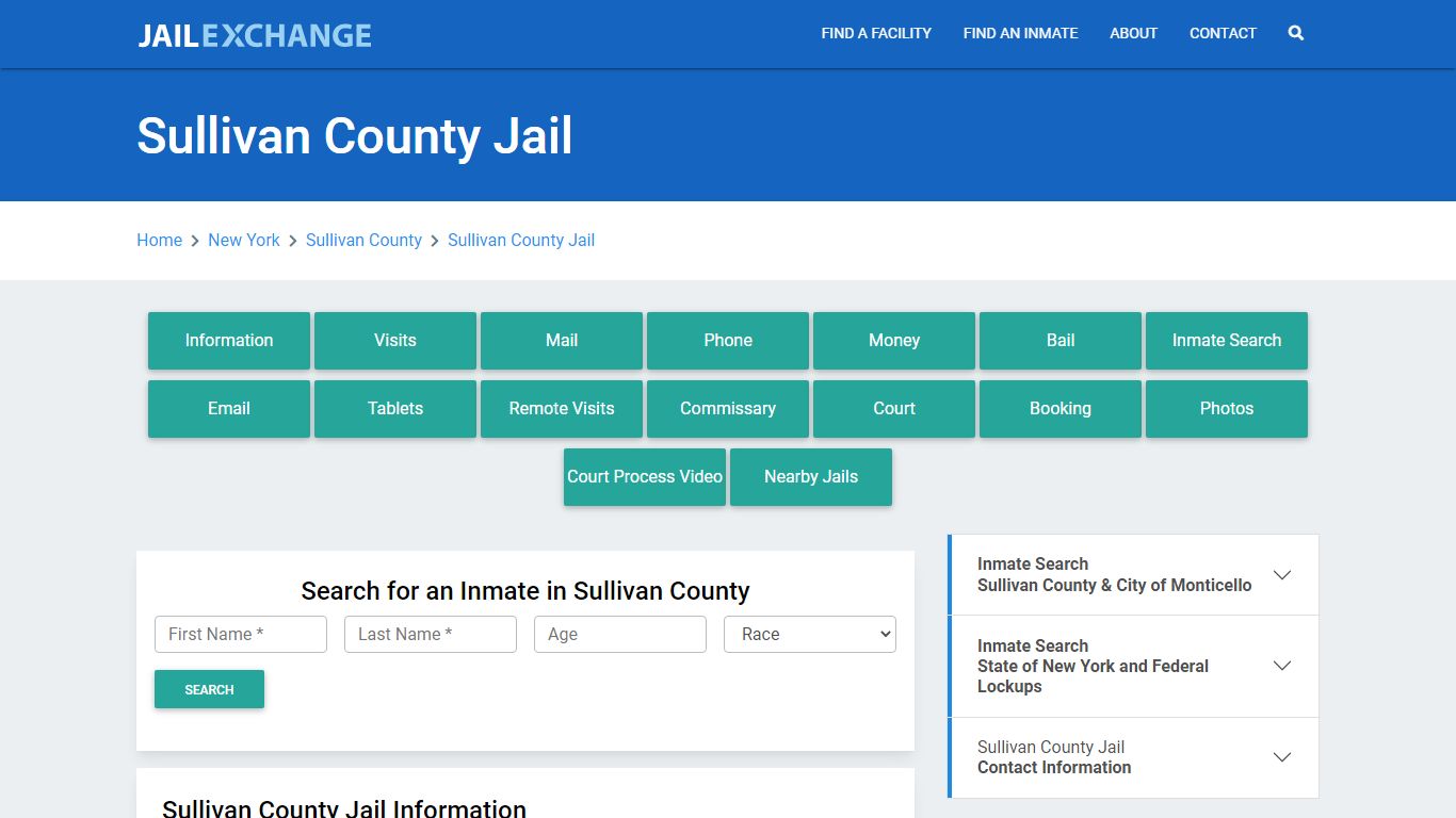 Sullivan County Jail Roster Lookup, NY, Inmate Search